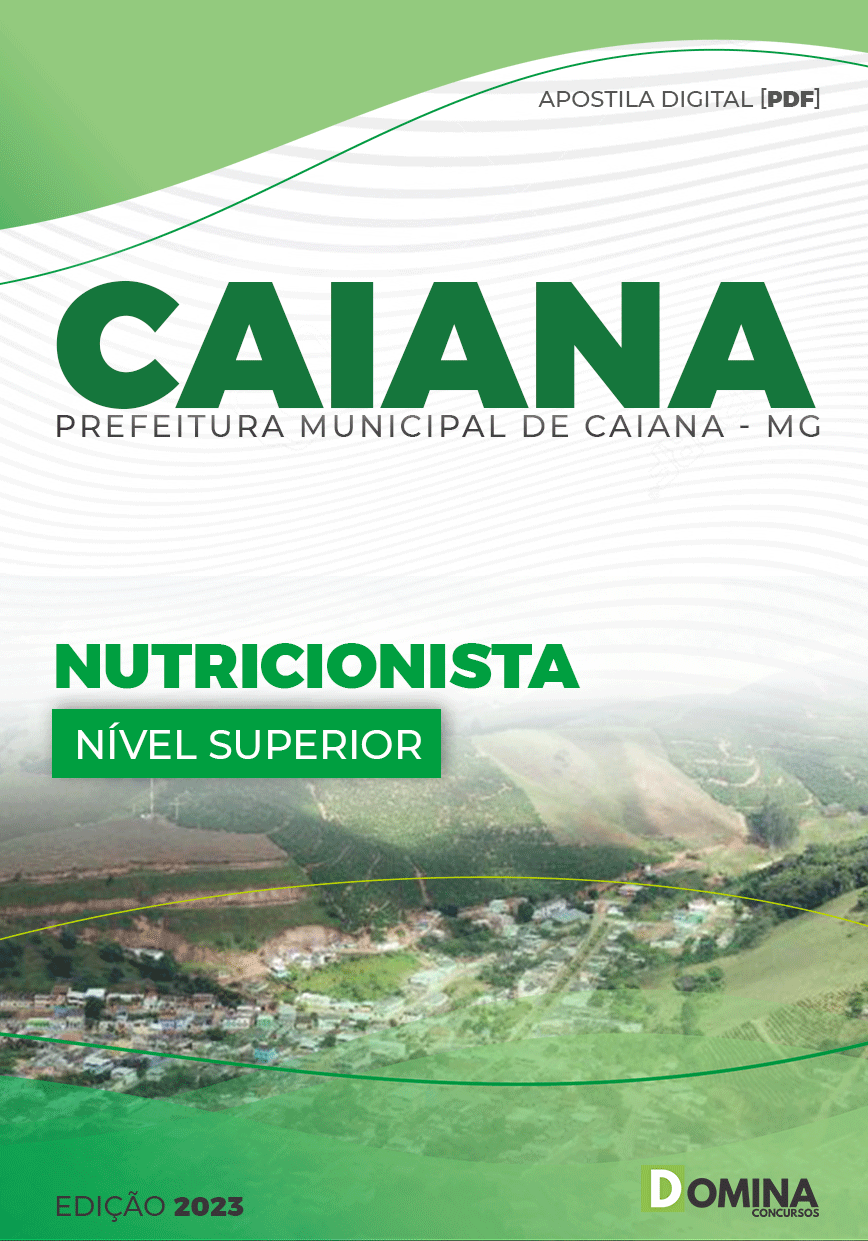 Apostila Concurso Pref Caiana MG 2023 Nutricionista