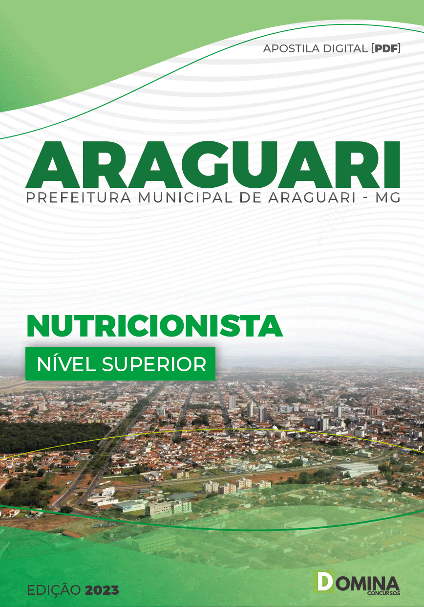 Apostila Digital Pref Araguari MG 2023 Nutricionista