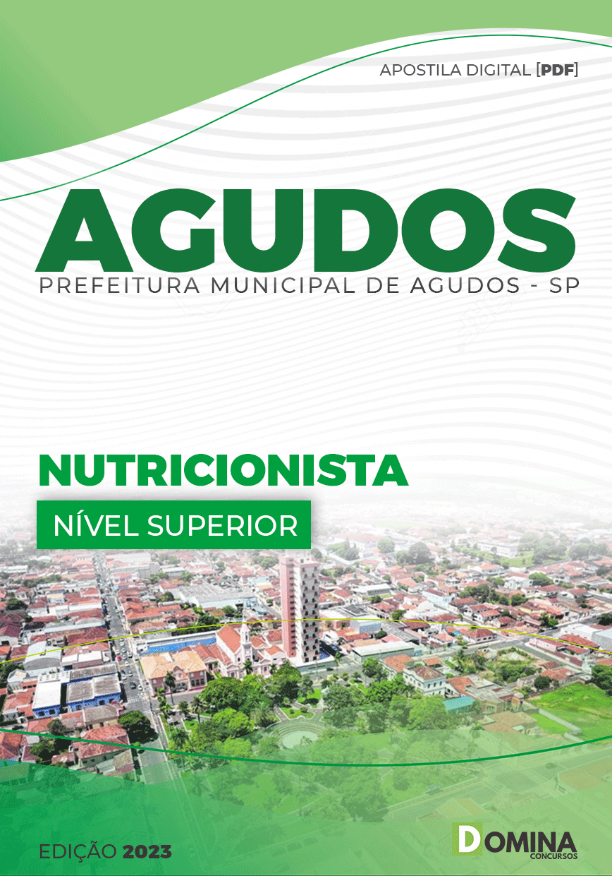 Apostila Concurso Pref Agudos SP 2023 Nutricionista