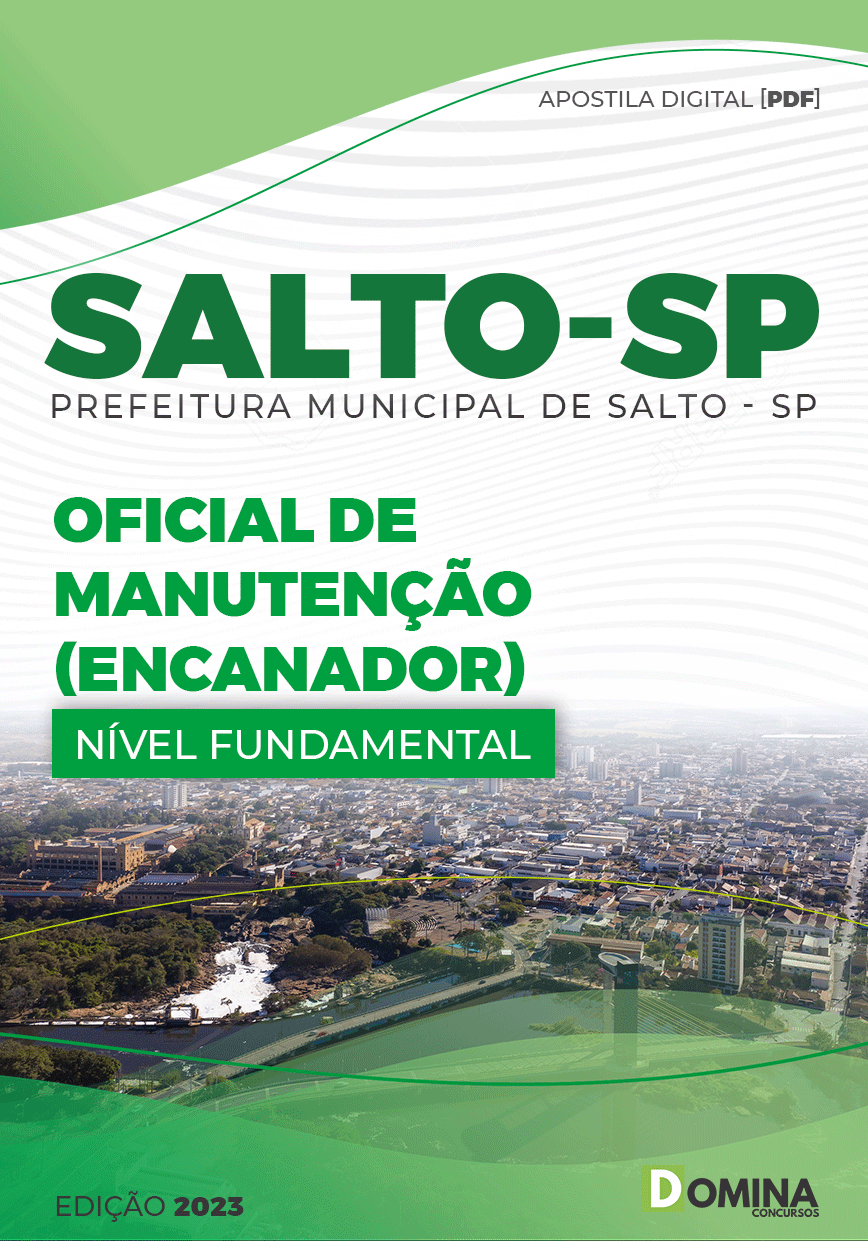 Apostila Pref Salto SP 2023 Oficial Manutenção Encanador