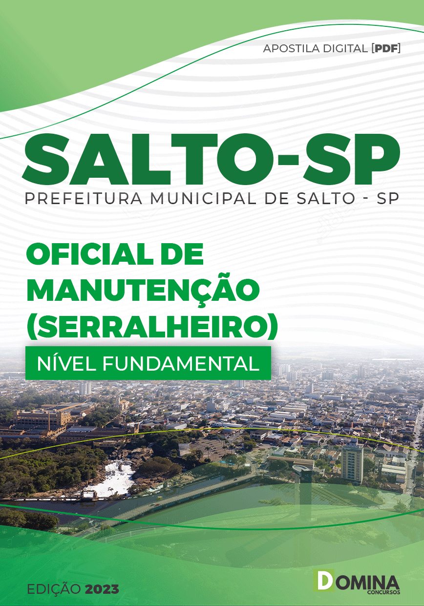 Apostila Pref Salto SP 2023 Oficial Manutenção Serralheiro