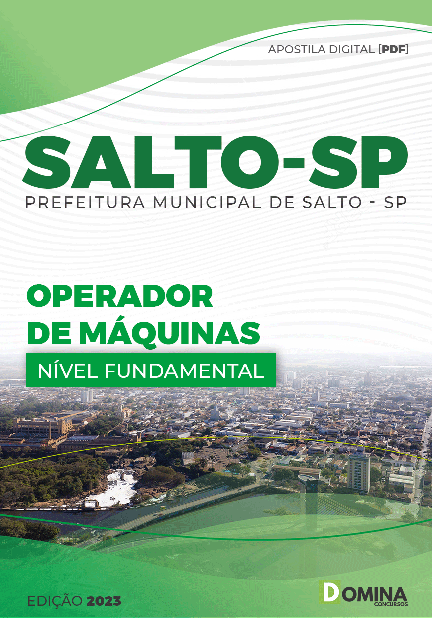 Apostila Digital Pref Salto SP 2023 Operador Máquinas