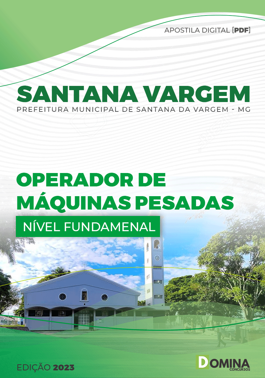 Apostila Pref Santana Vargem MG 2023 Operador Máquinas Pesadas