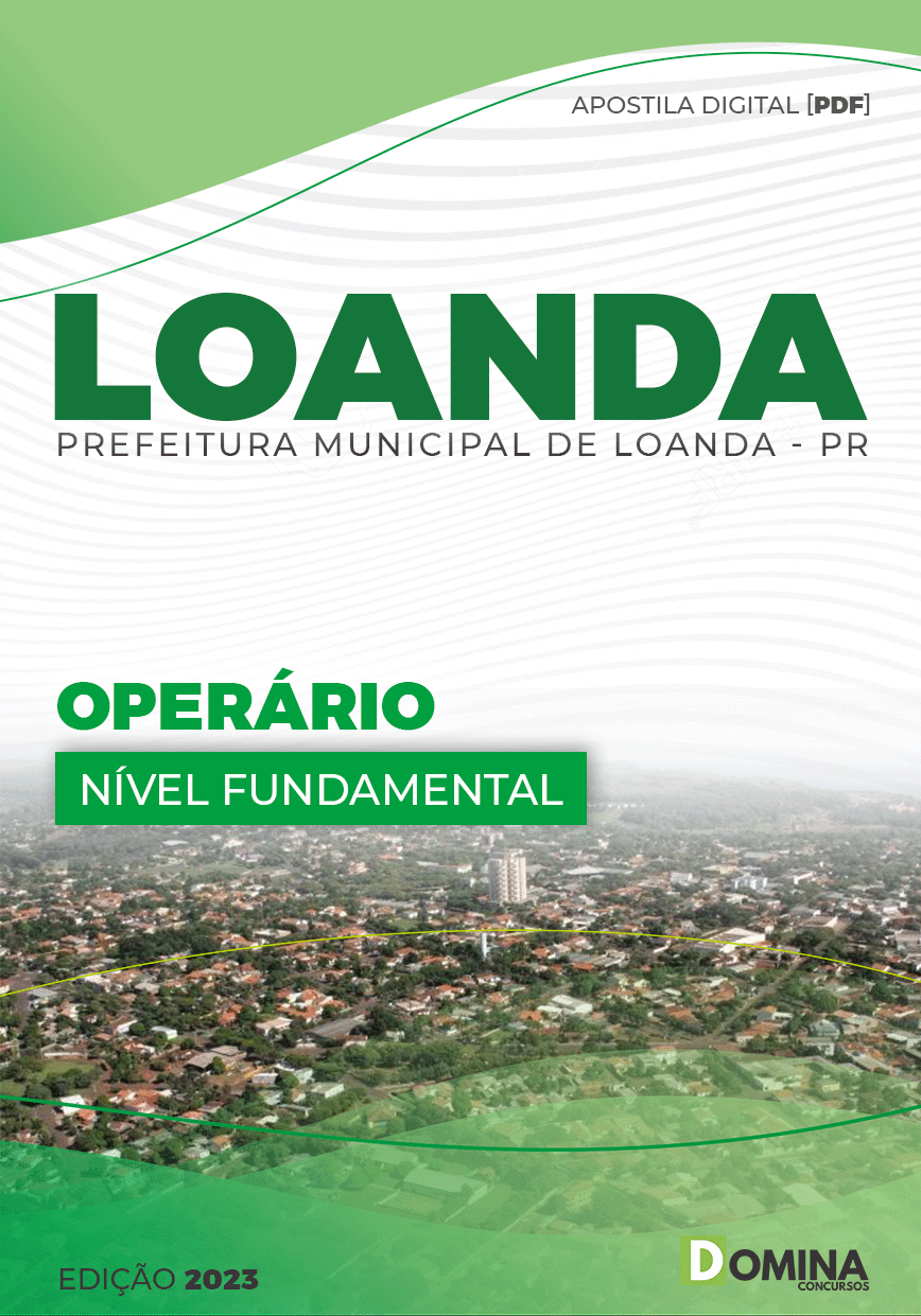 Apostila Concurso Pref Loanda PR 2023 Operário