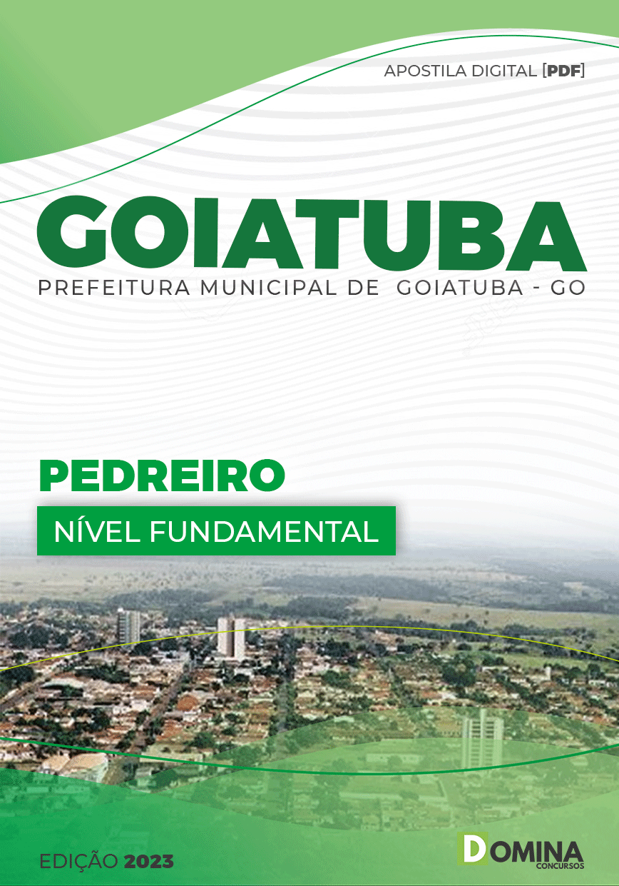 Apostila Concurso Pref Goiatuba GO 2023 Pedreiro