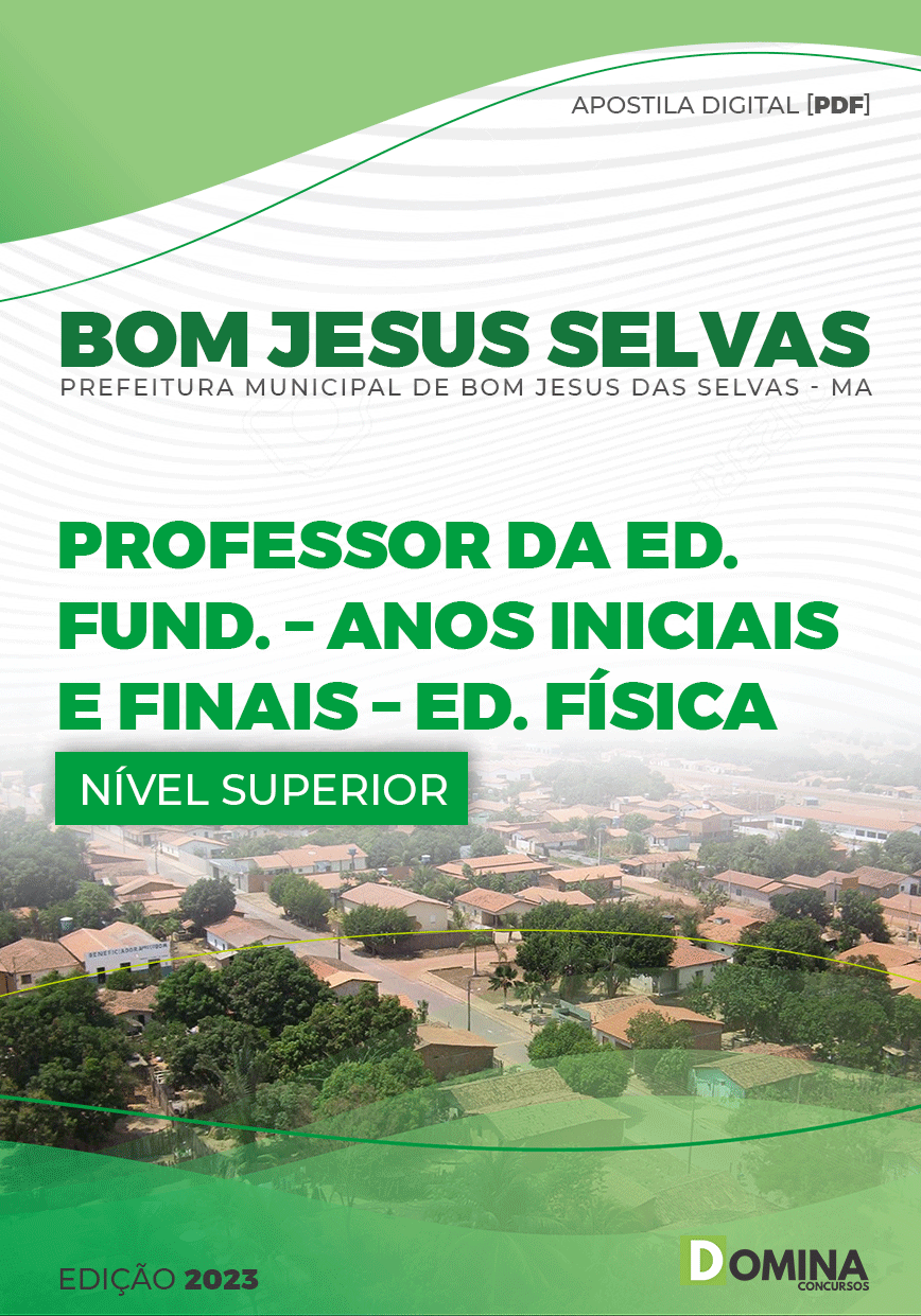 Apostila Pref Bom Jesus Selvas MA 2023 Professor Educação Fundamental