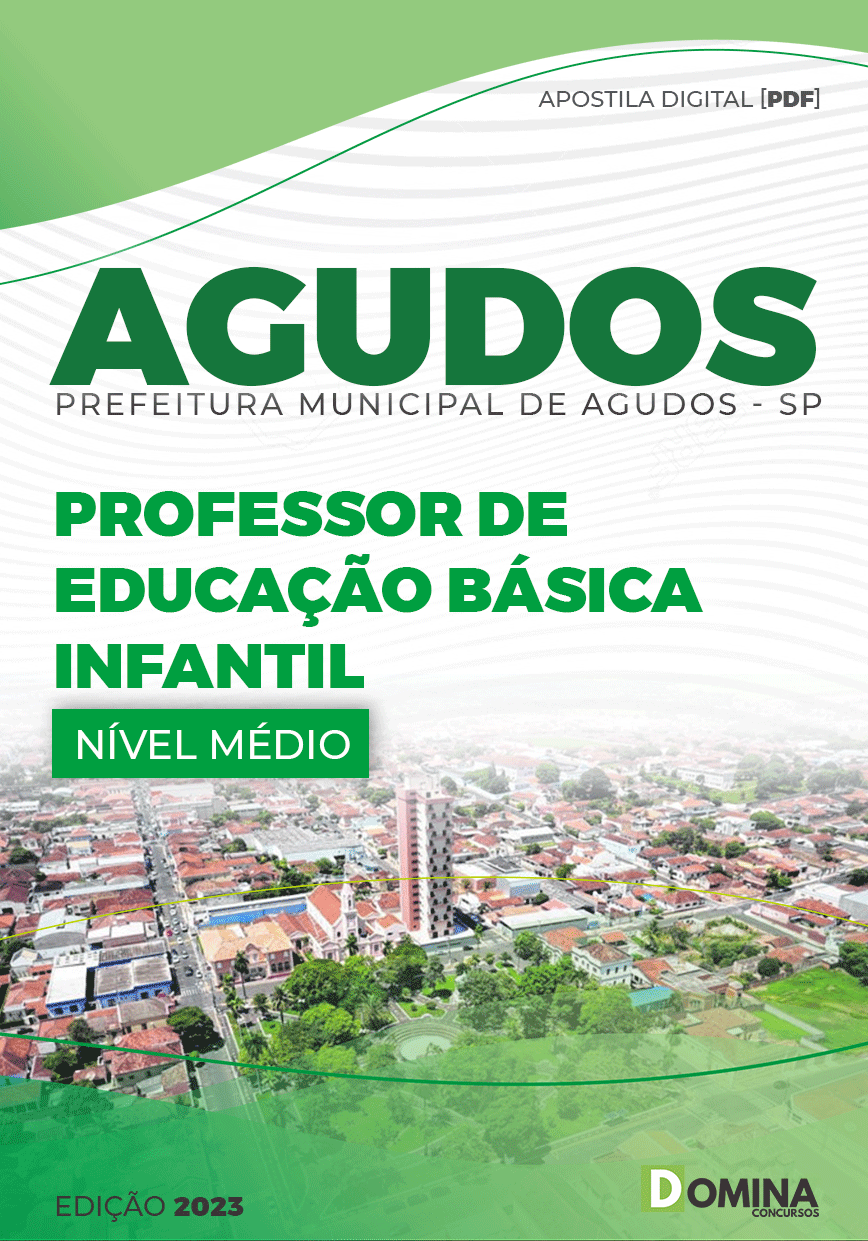 Apostila Pref Agudos SP 2023 Professor Desenvolvimento Infantil