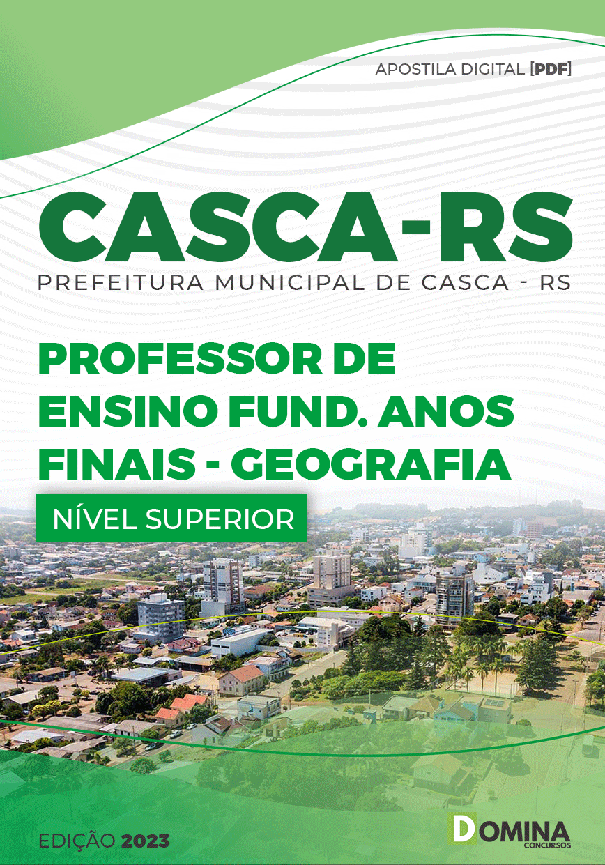 Apostila Pref Casca RS 2023 Professor Anos Finais Geografia