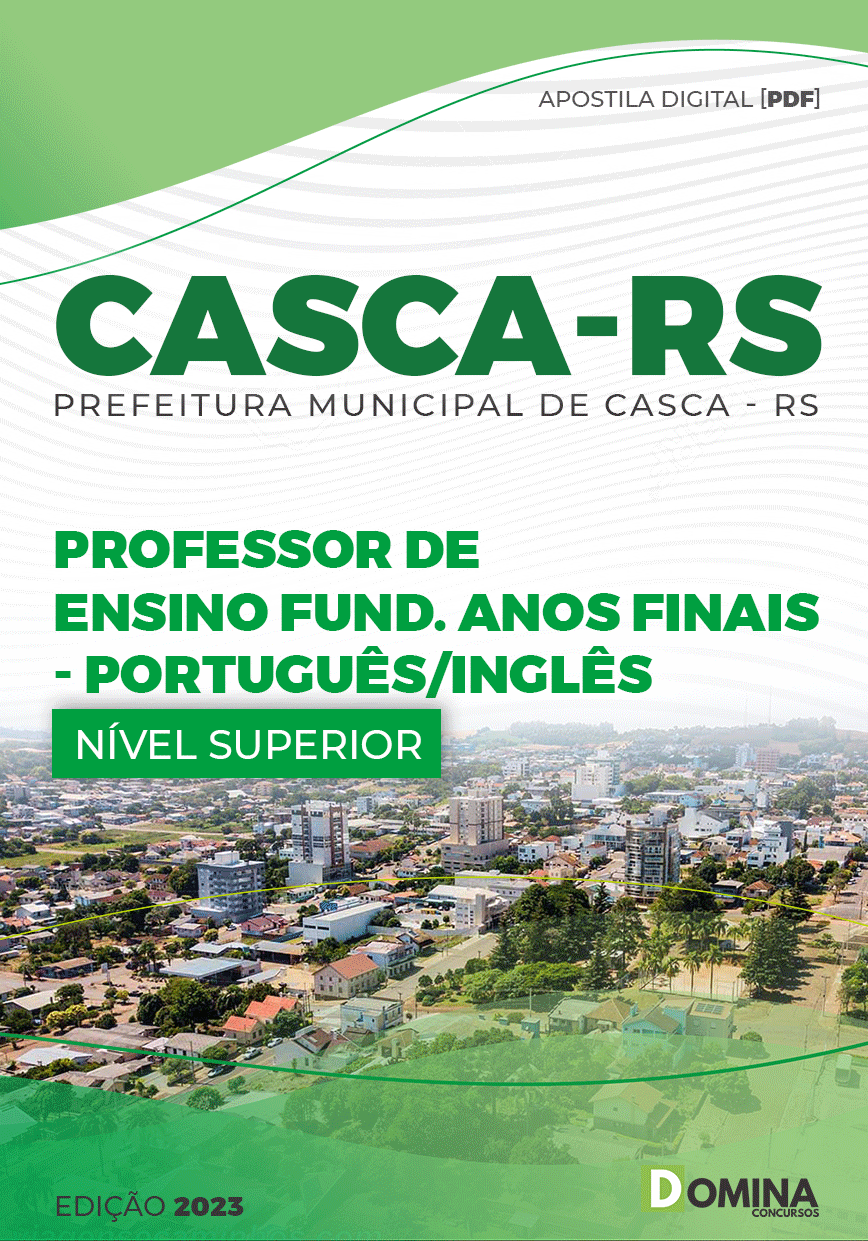 Apostila Pref Casca RS 2023 Professor Anos Finais Inglês