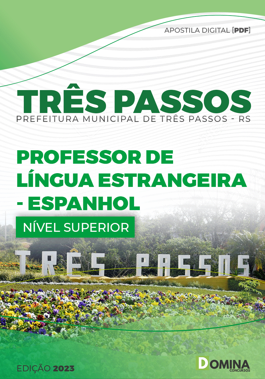 Apostila Digital Pref Três Passos RS 2023 Professor Espanhol