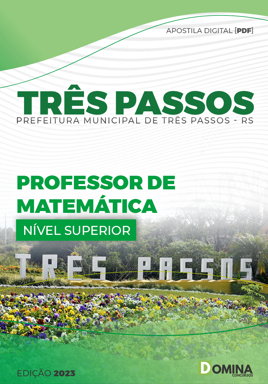 Apostila Pref Três Passos RS 2023 Professor Matemática