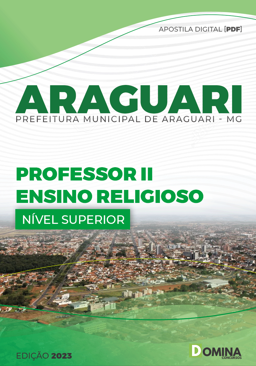 Apostila Pref Araguari MG 2023 Professor II Ensino Religioso
