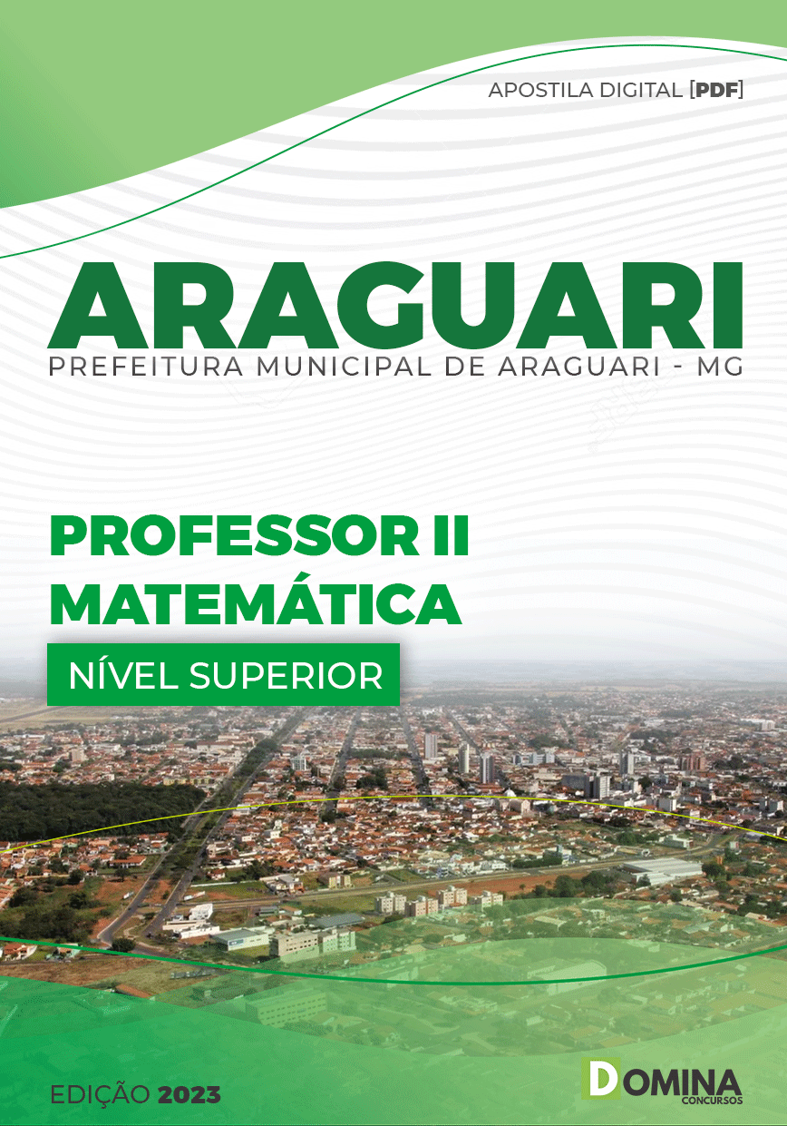 Apostila Pref Araguari MG 2023 Professor II Matemática