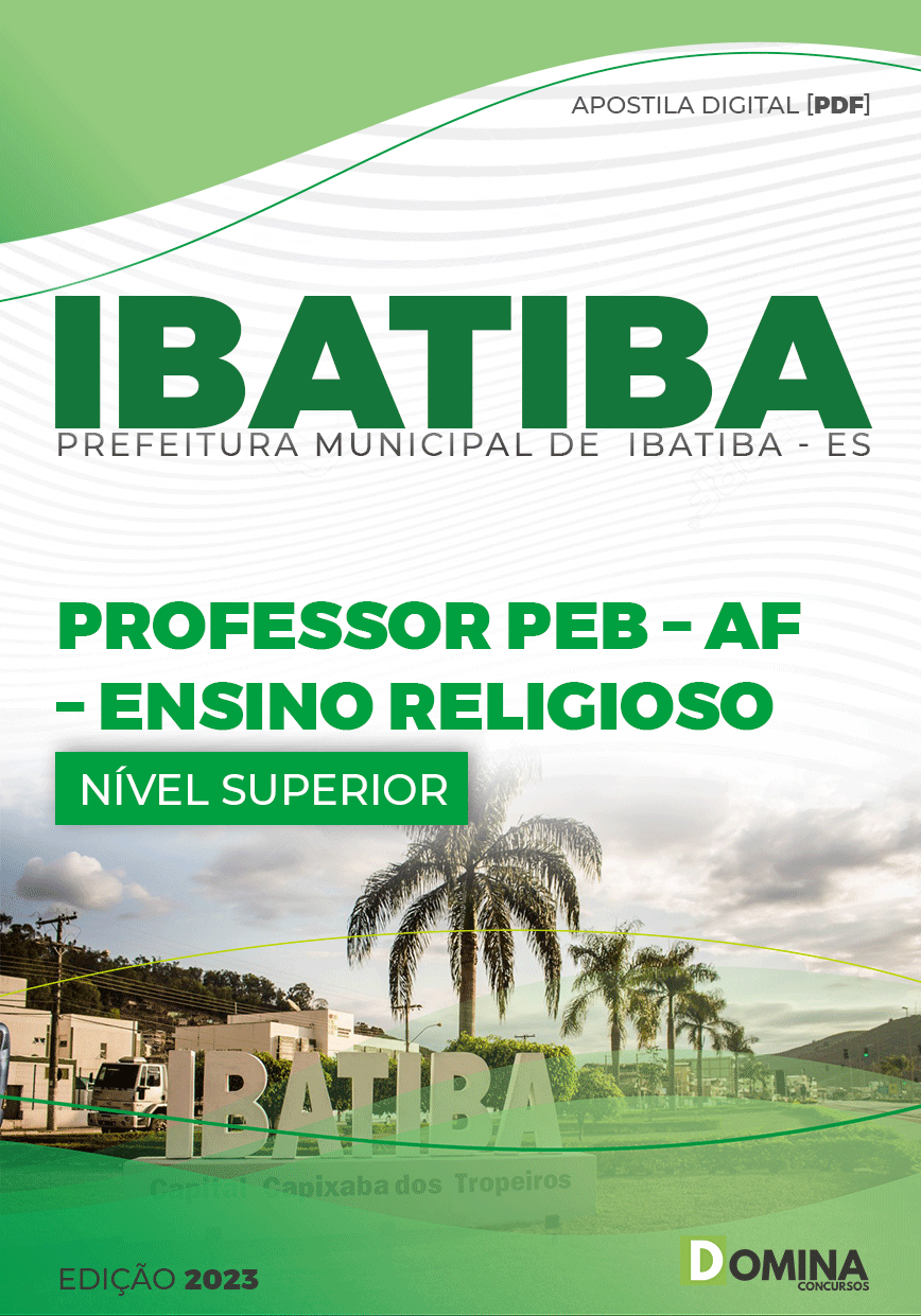 Apostila Pref Ibatiba ES 2023 Professor PEB AF Ensino Religioso