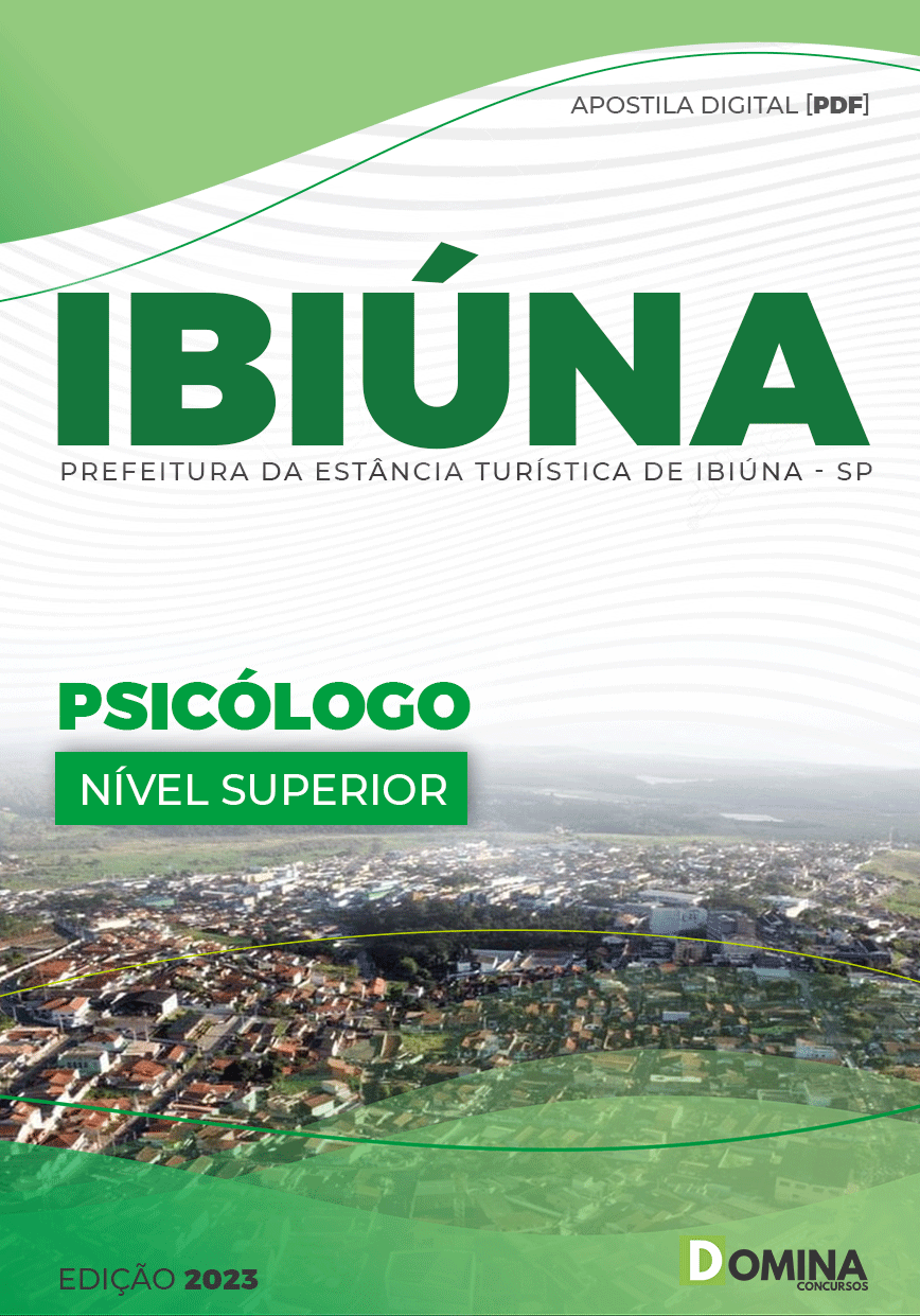 Apostila Pref Estância Turística Ibiúna SP 2023 Psicólogo