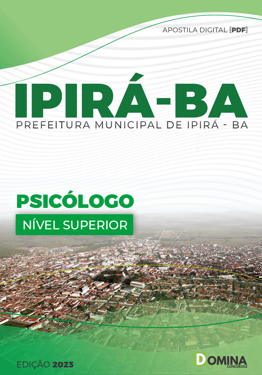 Apostila Digital Concurso Pref Ipirá BA 2023 Odontólogo