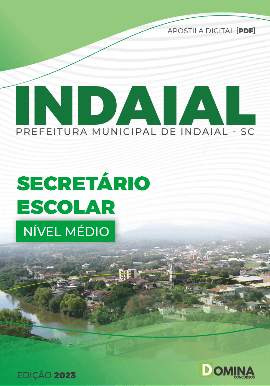 Apostila Concurso Pref Indaial SC 2023 Secretário Escolar