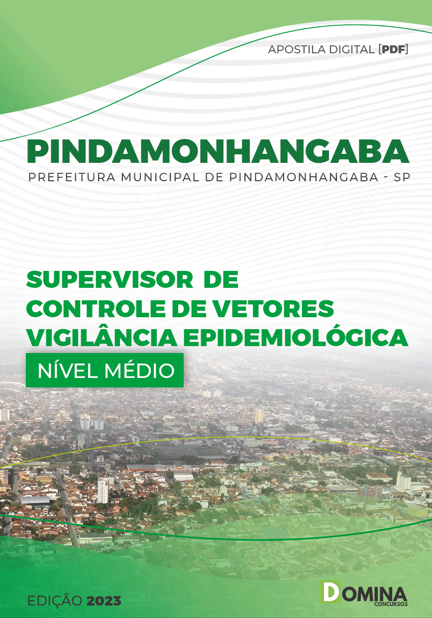 Apostila Pref Pindamonhangaba SP 2023 Supervisor Controle Vetores