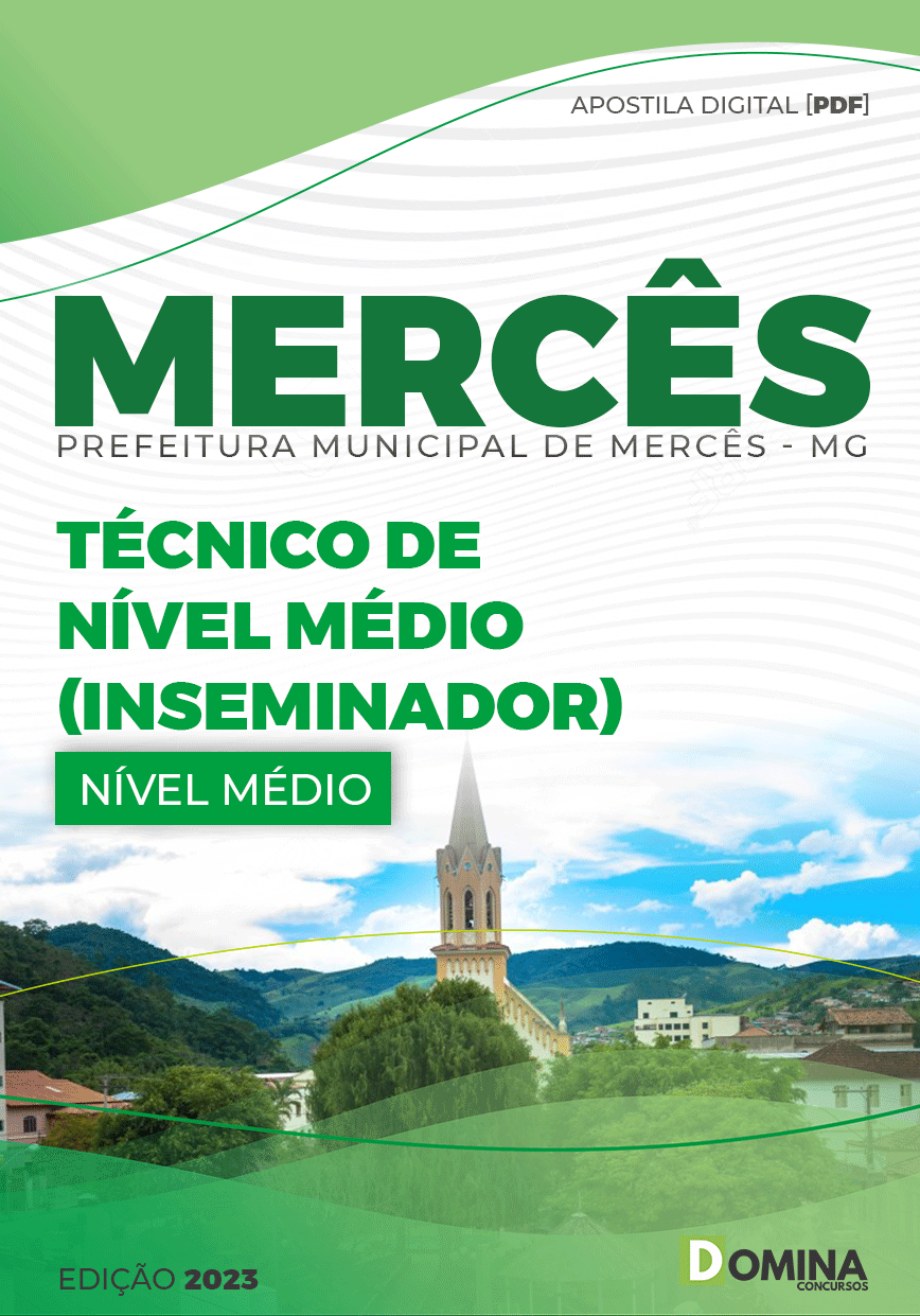 Apostila Pref Mercês MG 2023 Técnico Inseminador