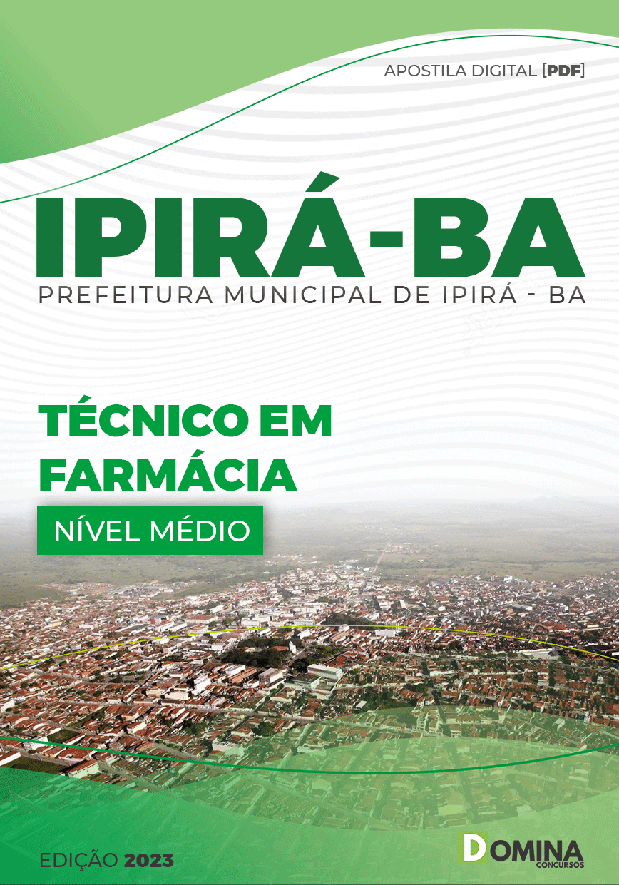 Apostila Concurso Pref Ipirá BA 2023 Técnico Farmácia