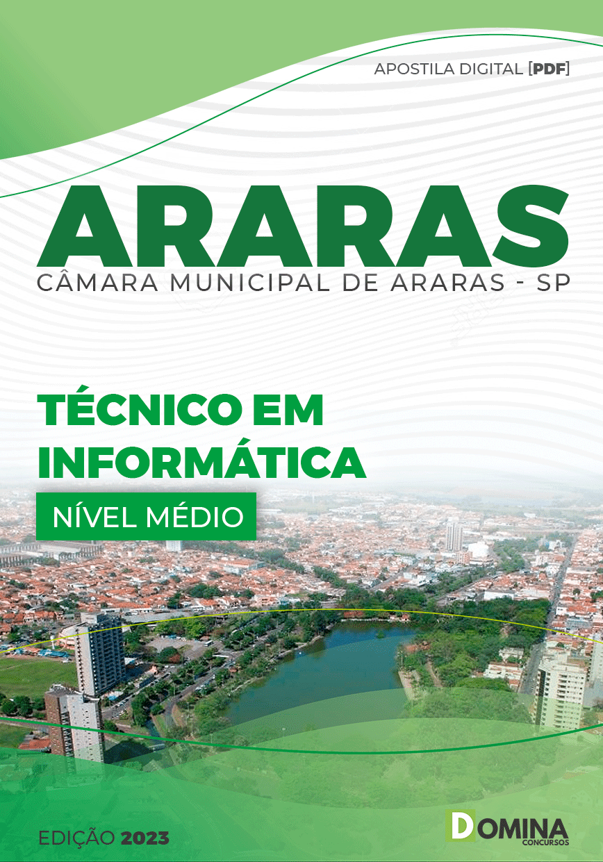 Apostila Concurso Câmara Araras SP 2023 Técnico Informática