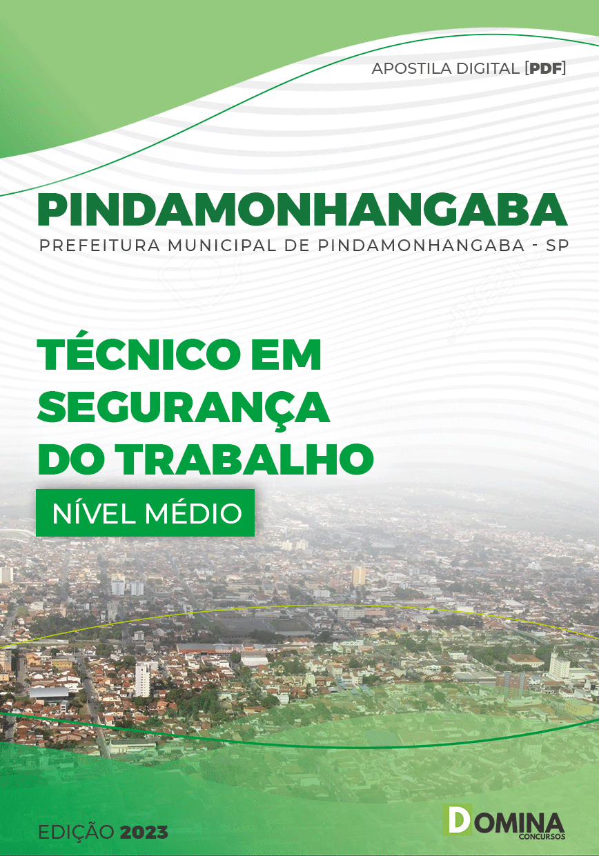 Apostila Pref Pindamonhangaba SP 2023 Técnico Segurança Trabalho