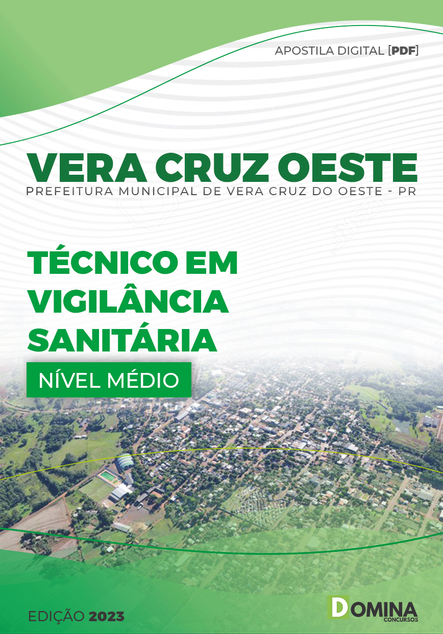Apostila Pref Vera Cruz Oeste PR 2023 Técnico Vigilância Sanitária