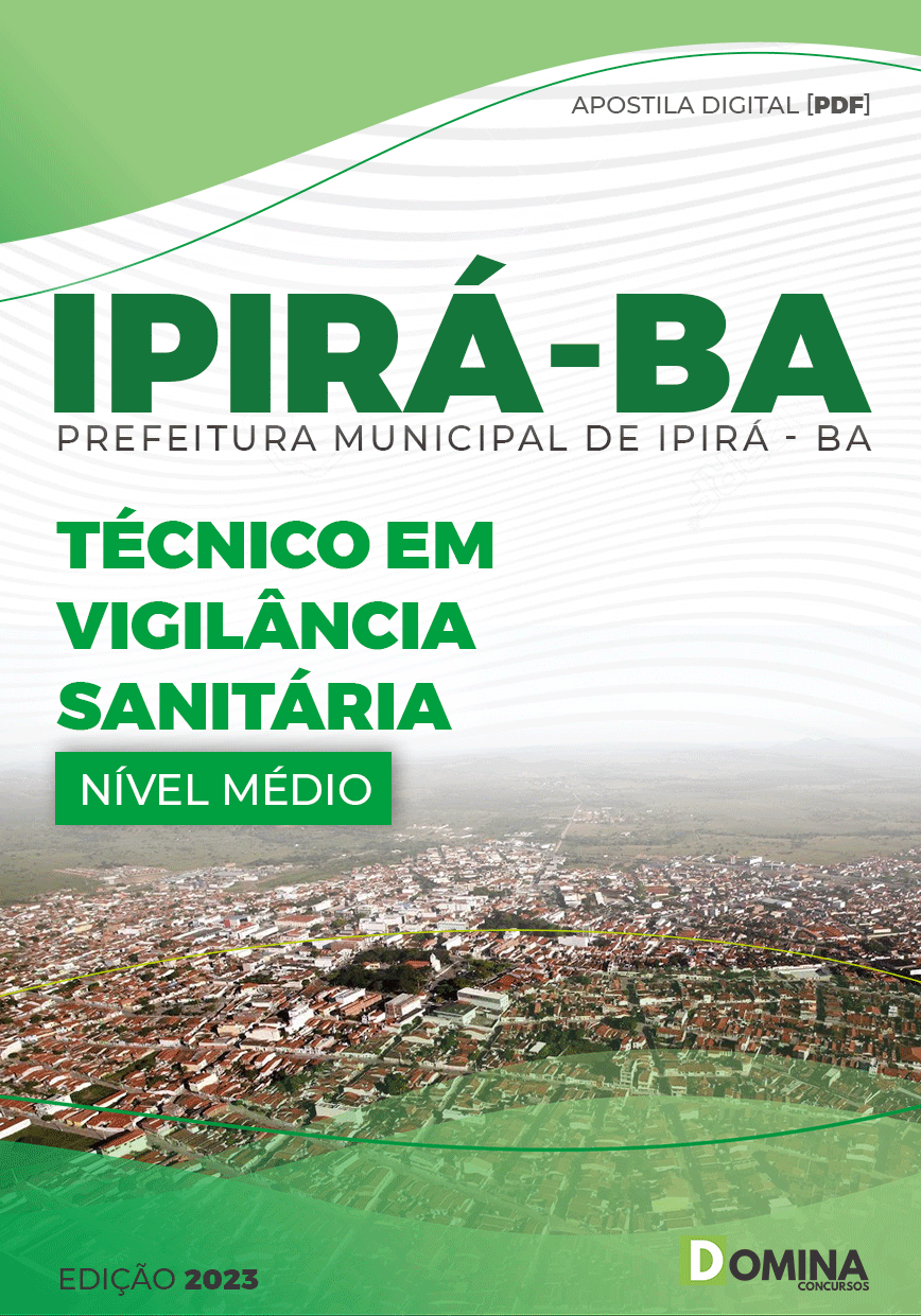 Apostila Pref Ipirá BA 2023 Técnico Vigilância Sanitária