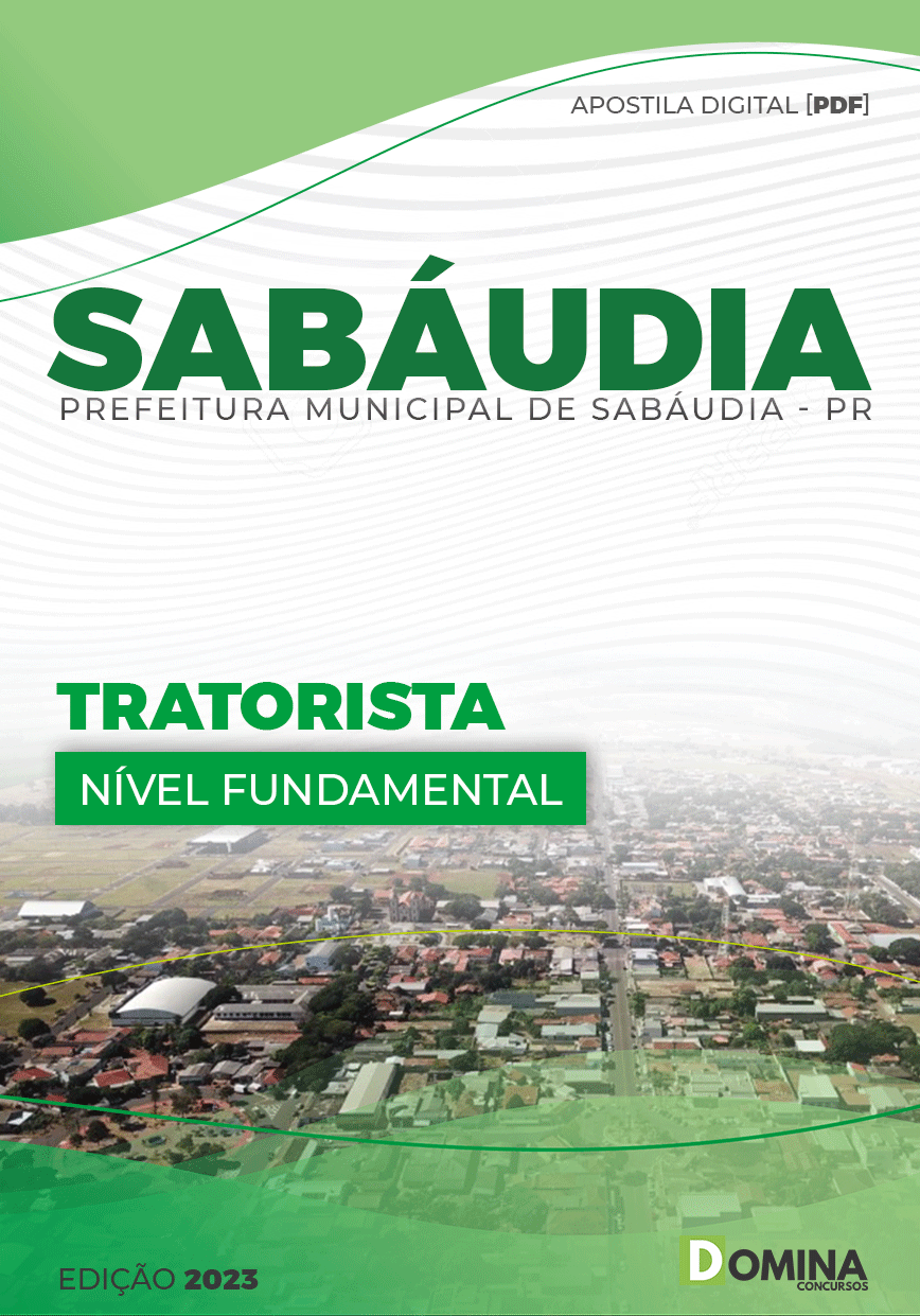 Apostila Digital Concurso Pref Sabáudia PR 2023 Tratorista