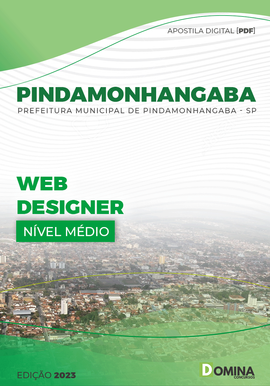 Apostila Pref Pindamonhangaba SP 2023 Web Designer