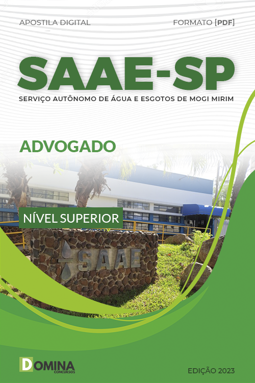 Apostila Digital SAAE Mogi Mirim SP 2023 Advogado
