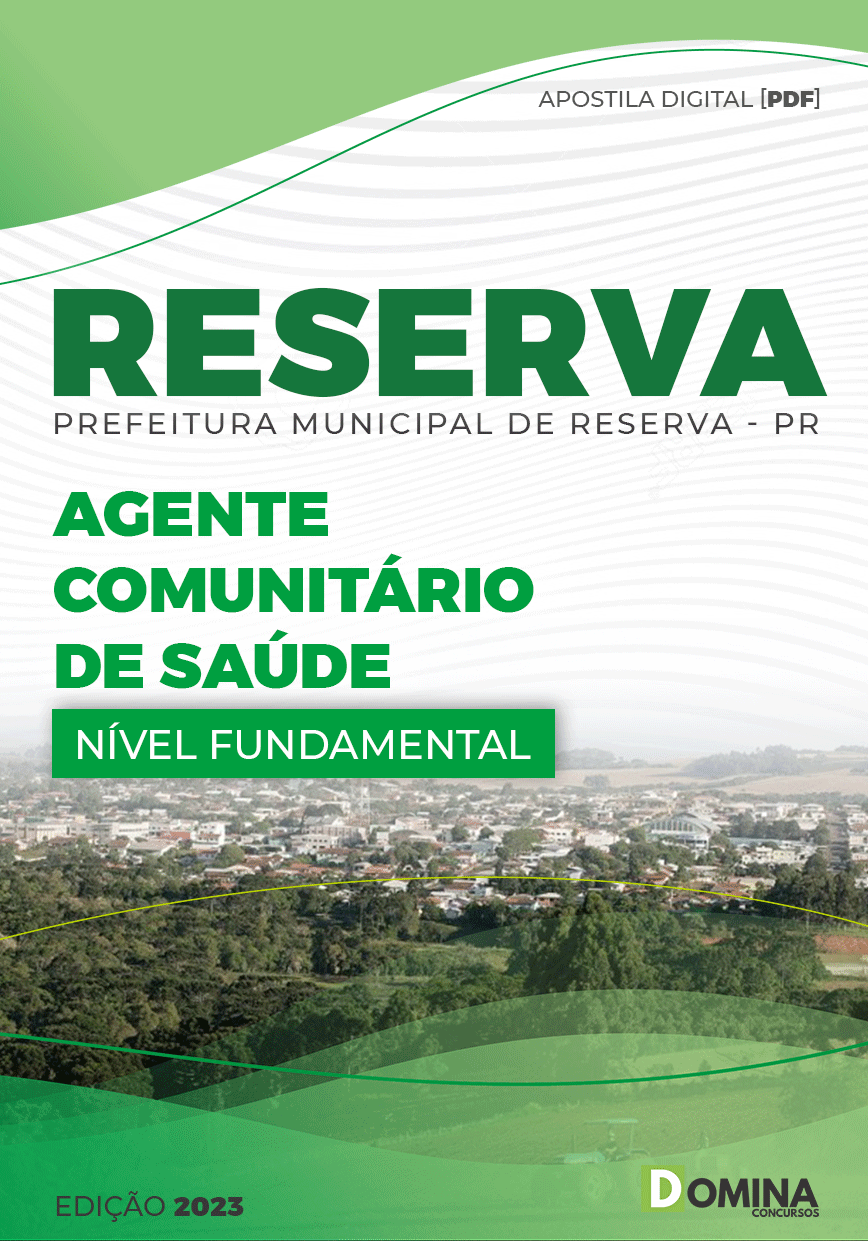 Apostila Concurso Pref Reserva PR 2023 Agente Comunitário Saúde