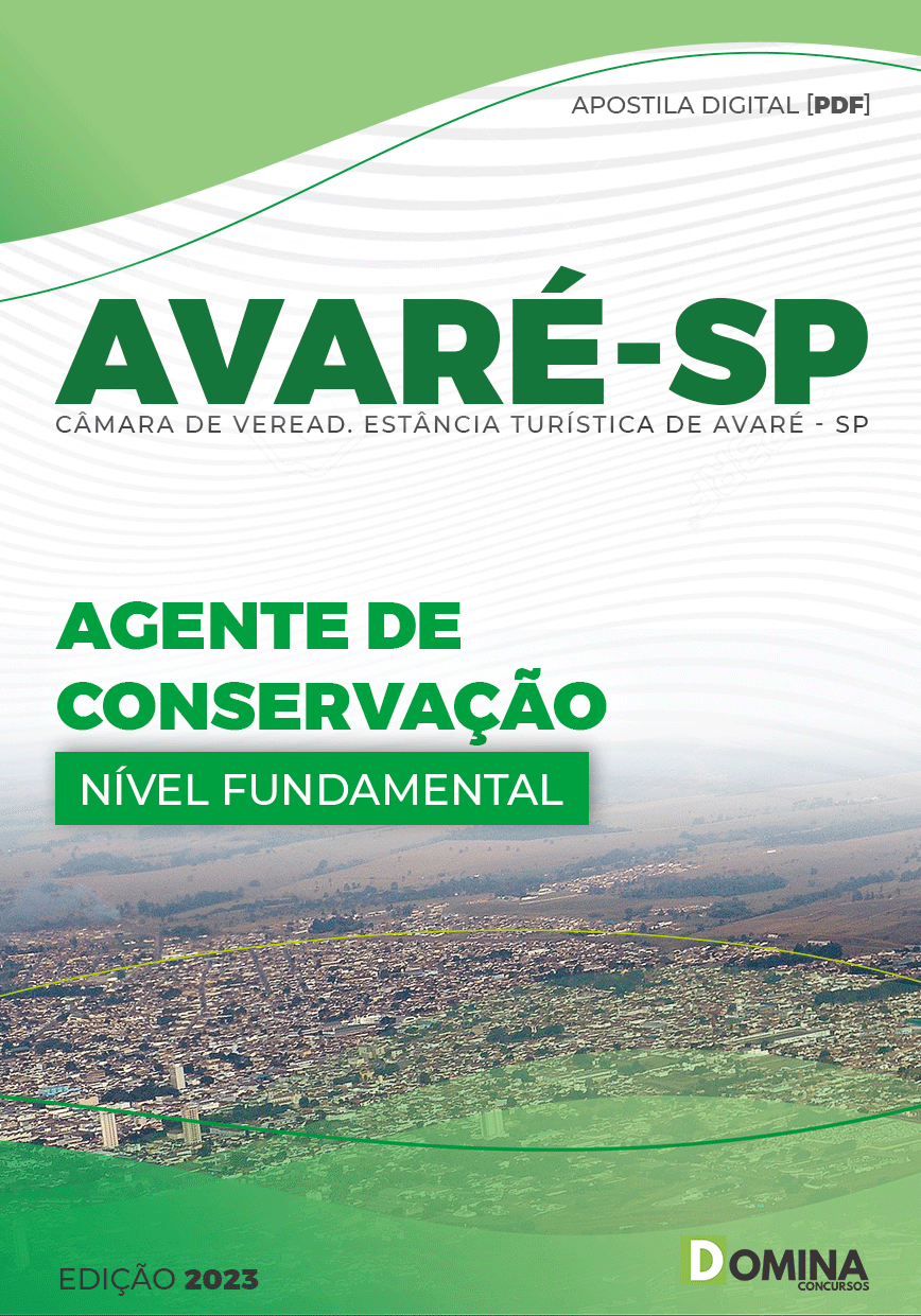 Apostila Câmara Avaré SP 2023 Agente Conservação