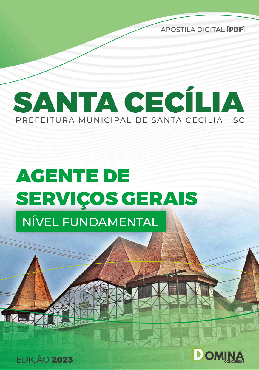 Apostila Pref Santa Cecília SC 2023 Agente Serviços Gerais