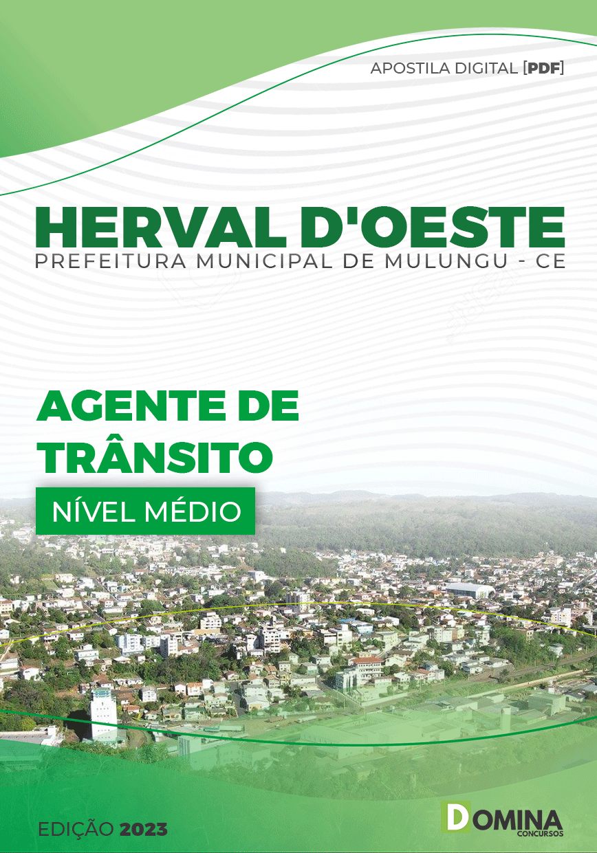 Apostila Digital Pref Herval D’Oeste SC 2023 Agente Trânsito