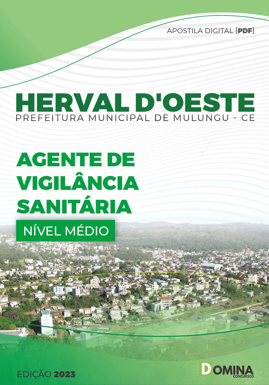 Apostila Pref Herval D’Oeste SC 2023 Agente Vigilância Sanitária