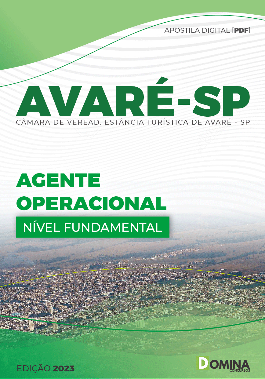 Apostila Concurso Câmara Avaré SP 2023 Agente Operacional