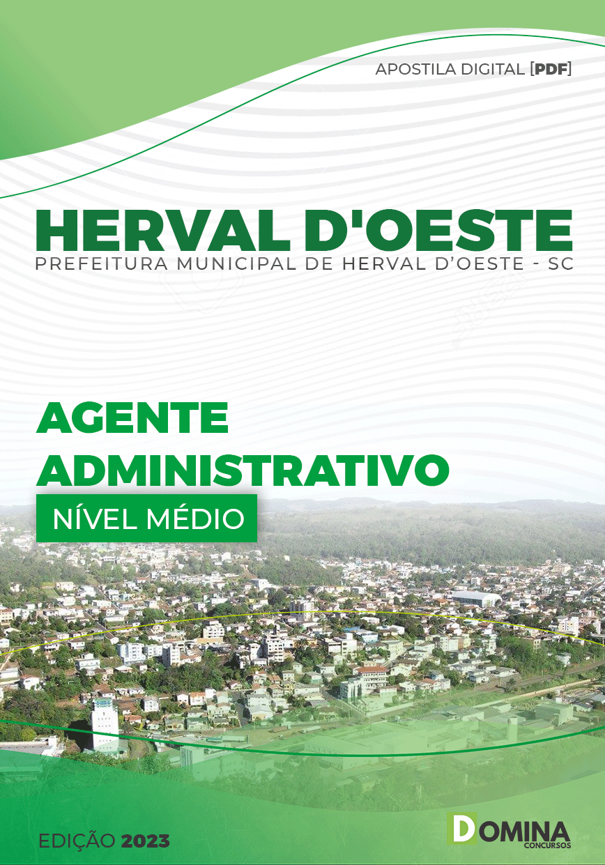 Apostila Pref Herval D’Oeste SC 2023 Agente Administrativo