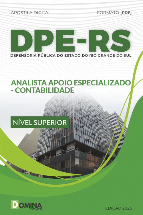 Apostila DPE RS 2023 Analista Especializado Contabilidade