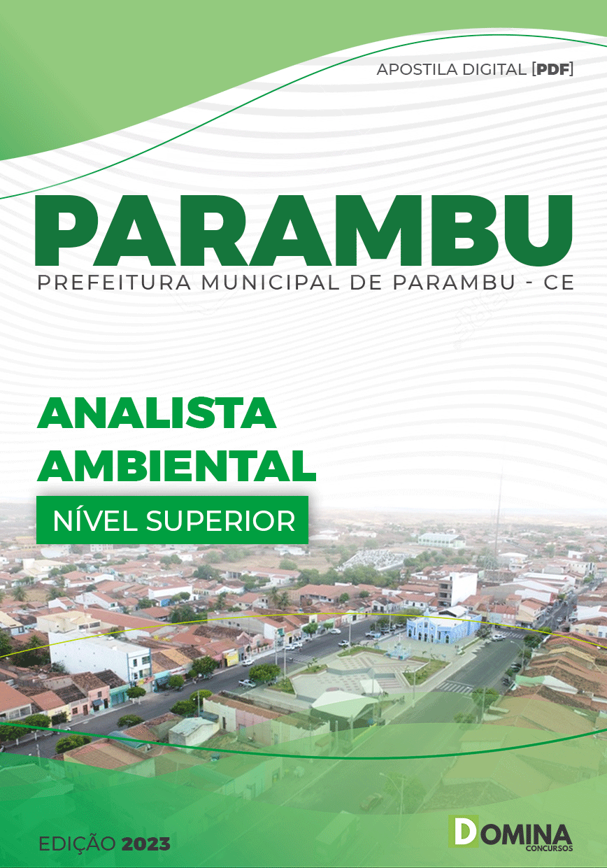 Apostila Digital Pref Parambu CE 2023 Analista Ambiental