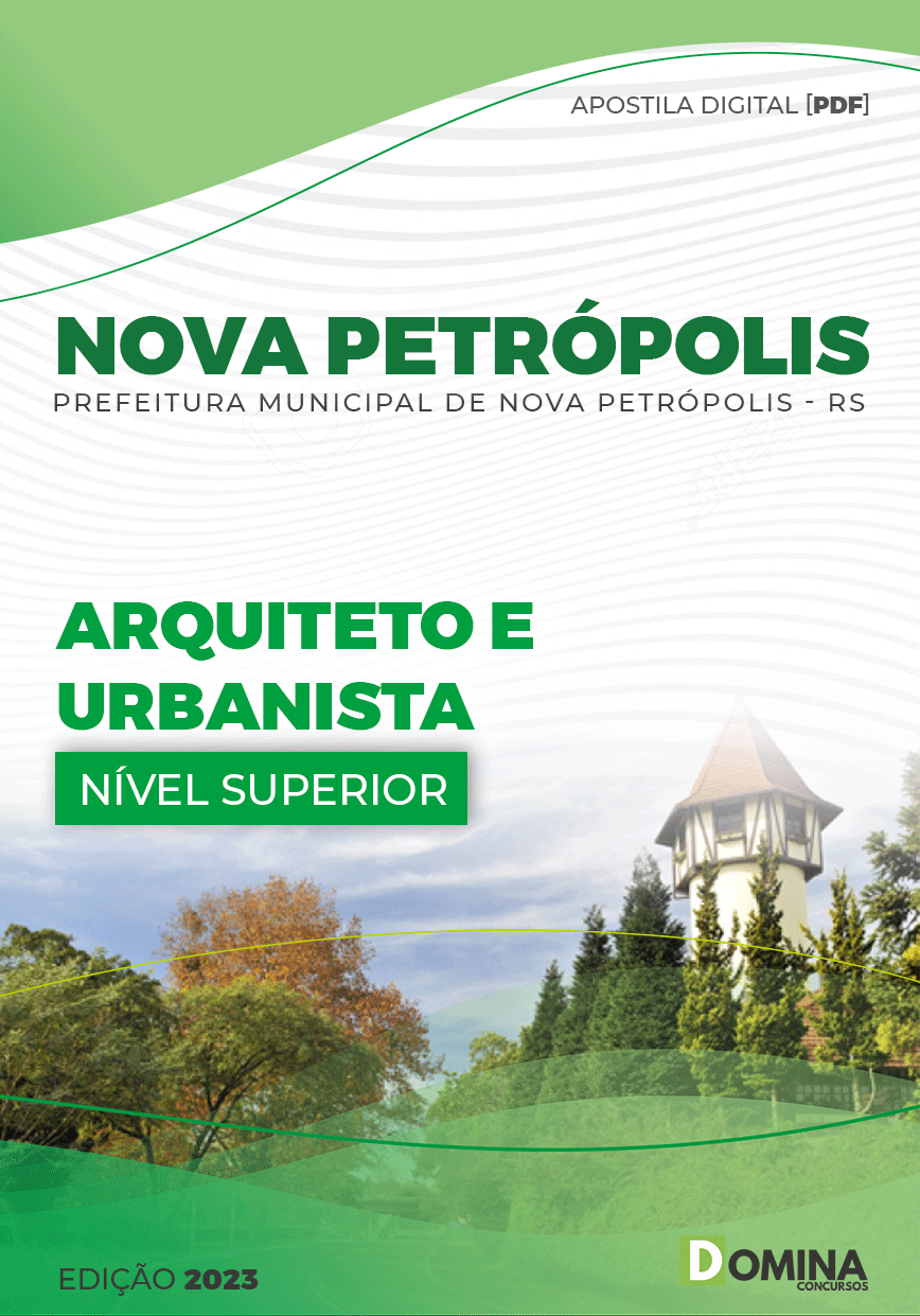 Apostila Pref Nova Petrópolis RS 2023 Arquiteto Urbanista
