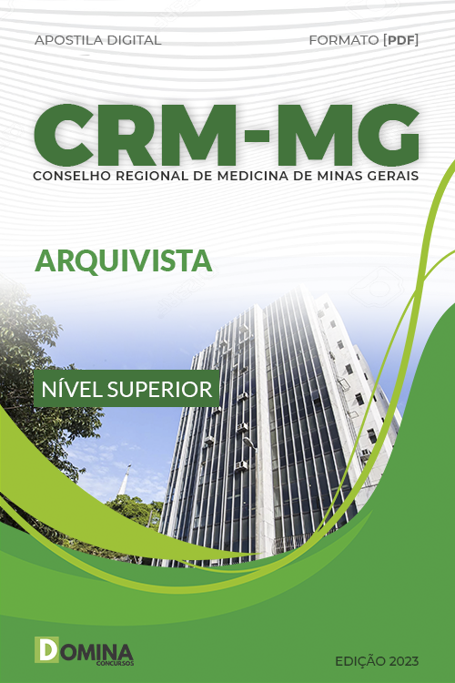 Apostila Digital Concurso CRM MG 2023 Arquivista