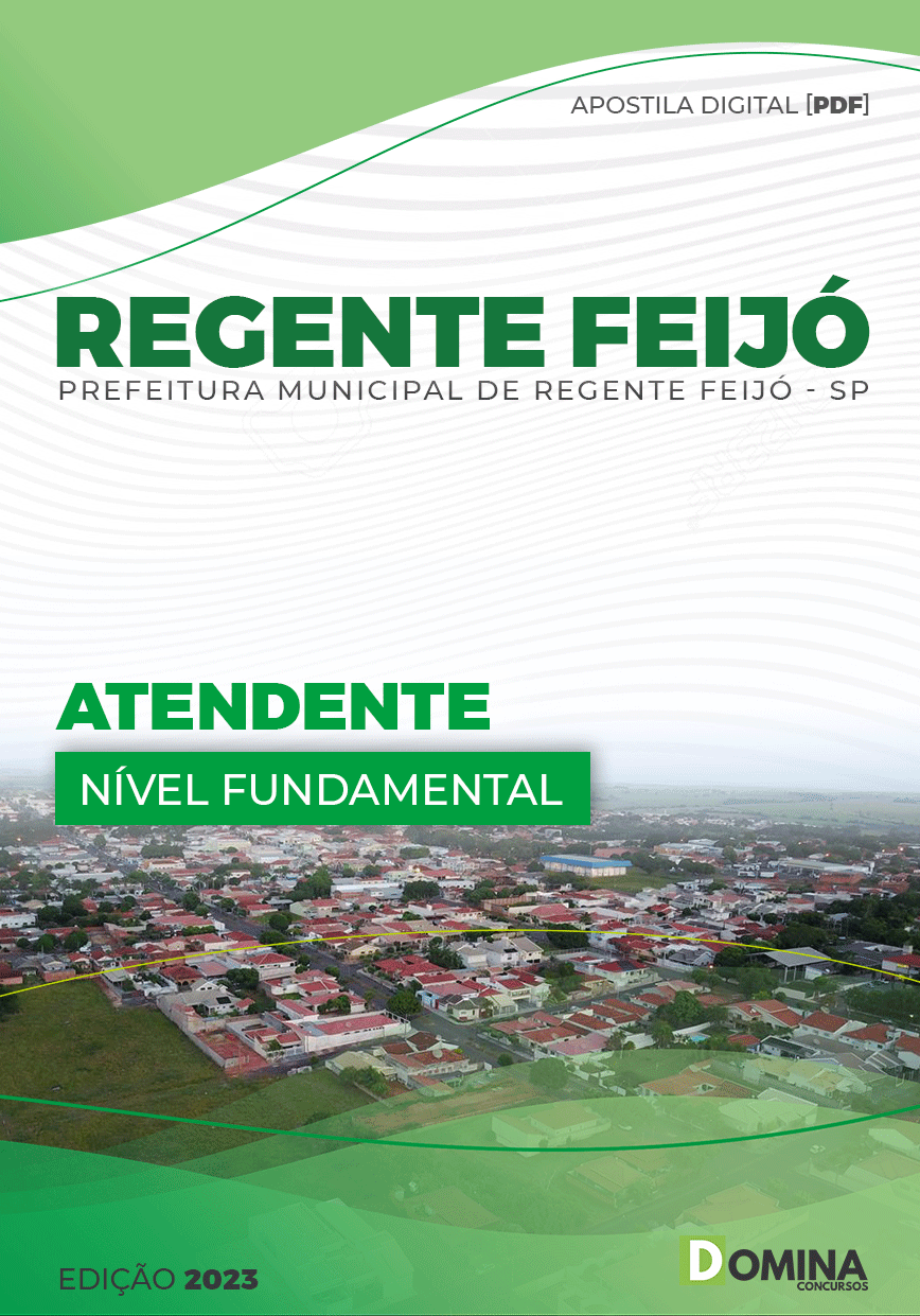 Apostila Concurso Pref Regente Feijó SP 2023 Atendente
