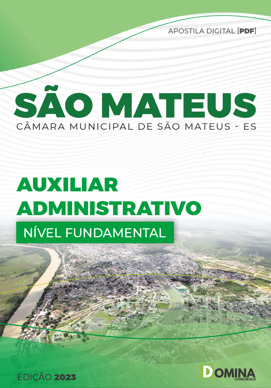 Apostila Câmara São Mateus ES 2023 Auxiliar Administrativo