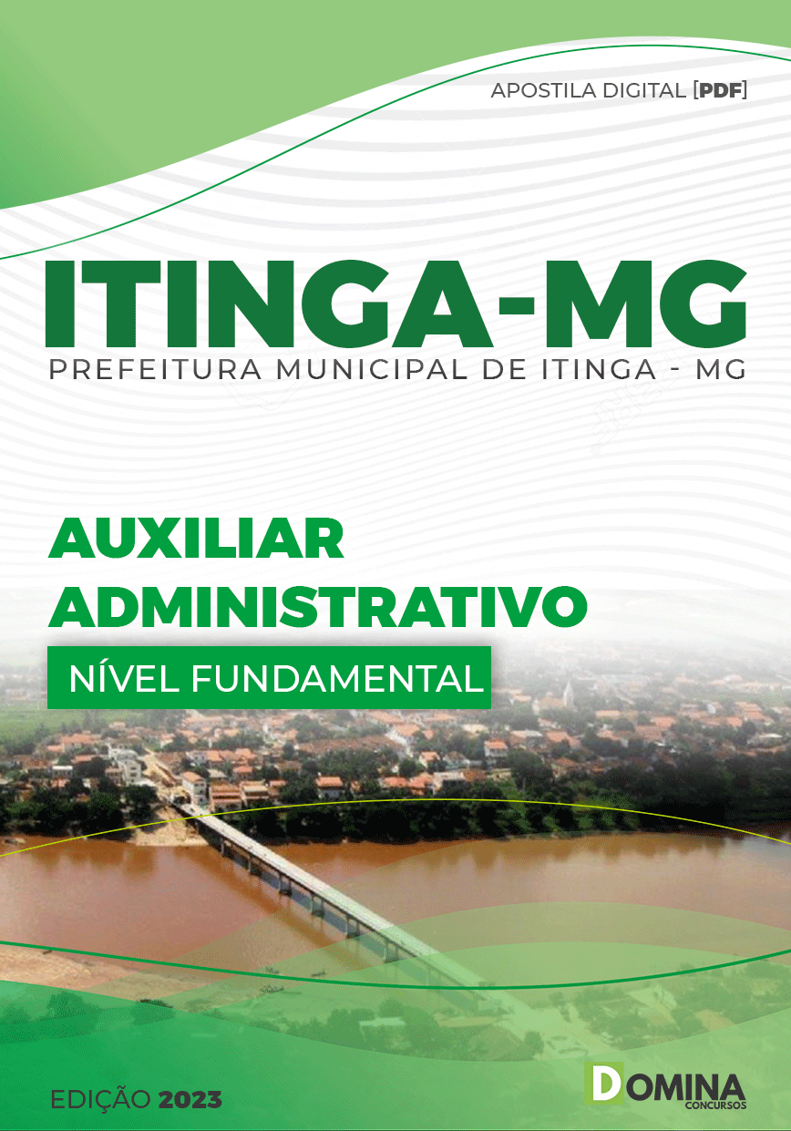 Apostila Concurso Pref Itinga MG 2023 Auxiliar Administrativo