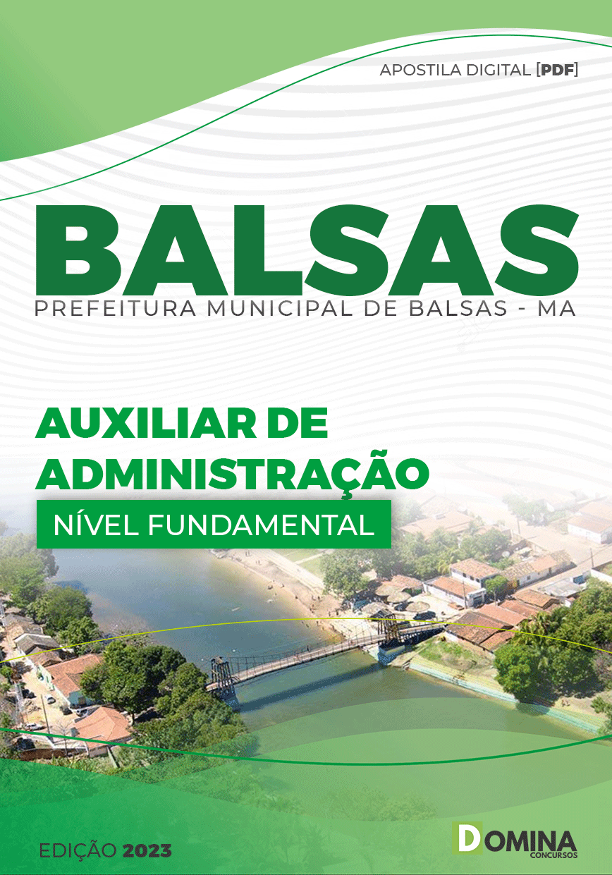 Apostila Pref Balsas MA 2023 Auxiliar Administração