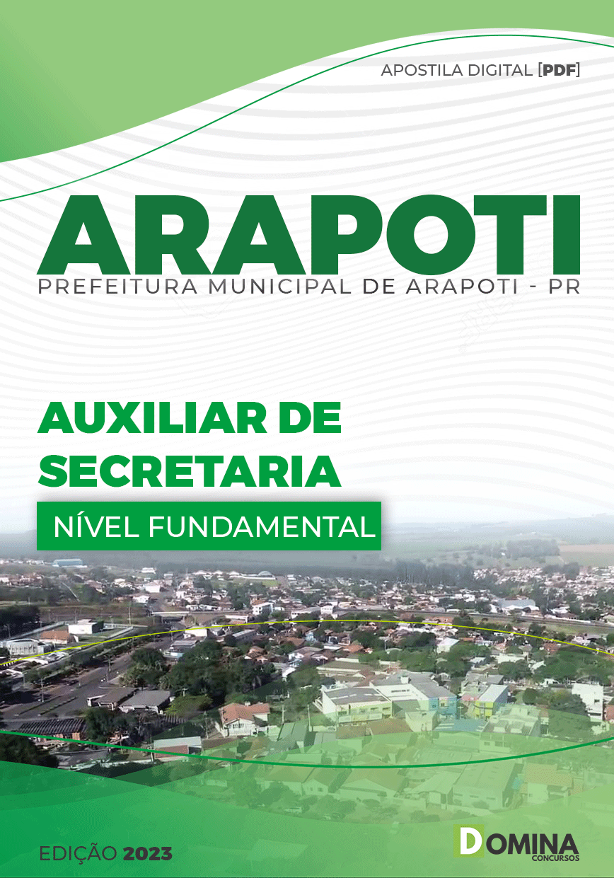Apostila Concurso Pref Arapoti PR 2023 Auxiliar Farmácia