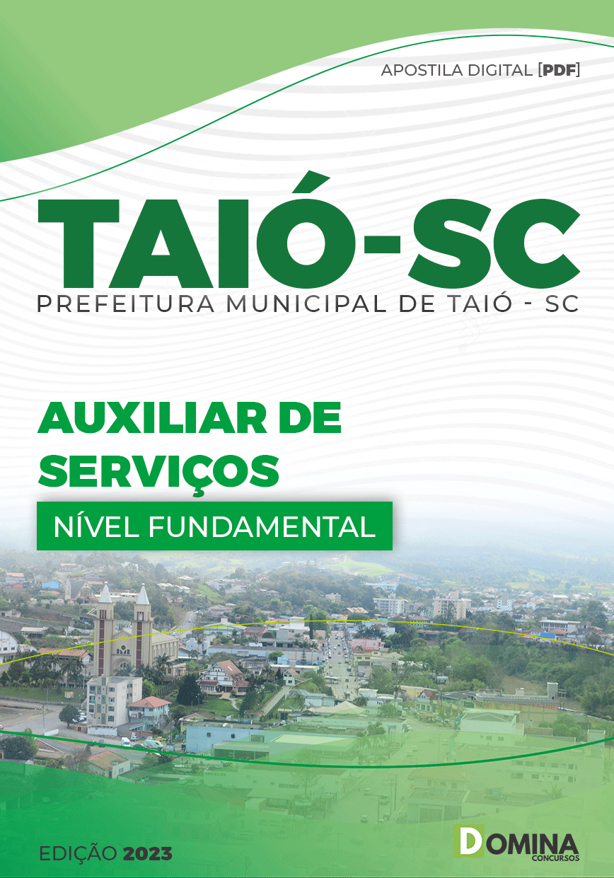 Apostila Concurso Pref Taió SC 2023 Auxiliar Serviços
