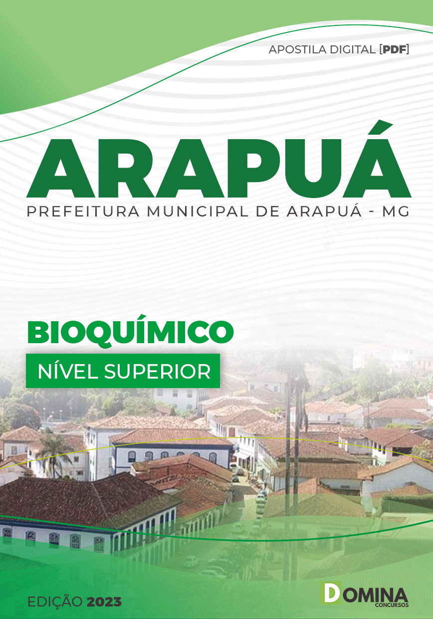 Apostila Concurso Pref Arapuá MG 2023 Bioquímico