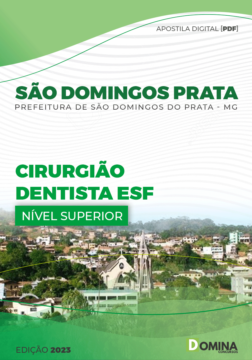 Apostila Pref São Domingos Prata MG 2023 Cirurgião Dentista ESF